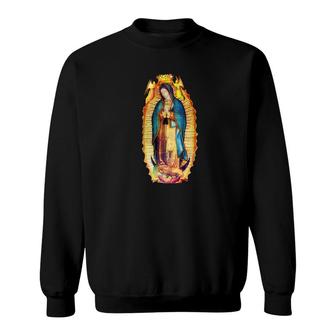 Our Lady Of Guadalupe Catholic Jesus Virgin Mary Sweatshirt - Monsterry CA