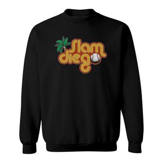 Palm Tree San Diego Baseball Grand Slam Sweatshirt | Mazezy