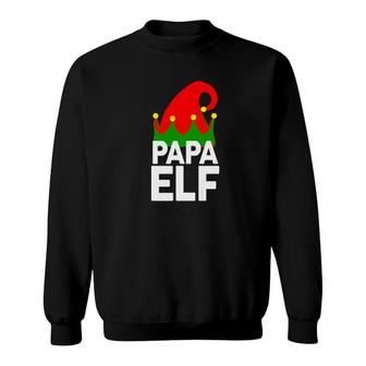 Papa Elf Funny Christmas Santa Christmas Shirt Sweatshirt - Monsterry