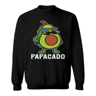 Papacado Avocado Funny Green Graphics Sweatshirt - Seseable