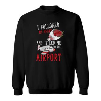 Pilot Valentines Day Cool Aviator Airplane Aviation Gifts Sweatshirt - Seseable