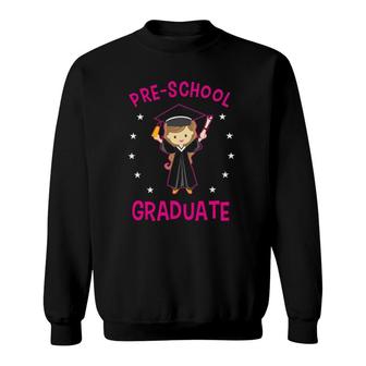 Preschool Girl Graduate Graduation Pre-K Sweatshirt - Seseable