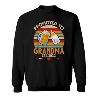 Promoted To Grandma 2022 Soon To Be Grandma Sweatshirt - Seseable