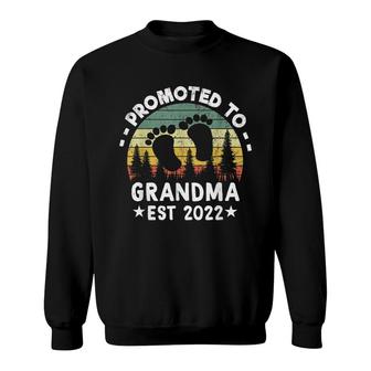 Promoted To Grandma Est 2022 Men Vintage First Time Grandma Sweatshirt - Seseable