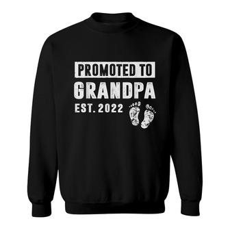 Promoted To Grandpa Est 2022 Pregnancy Announcement Sweatshirt - Seseable
