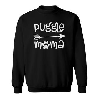 Puggle Mom Gift Owner Dog Breed Lover Quote Mama Love Cute Sweatshirt - Seseable
