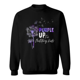 Purple Up For Military Kids - Month Of The Military Child Sweatshirt - Seseable