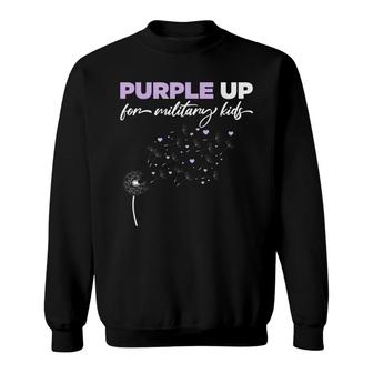 Purple Up For Military Kids-Month Of The Military Child Sweatshirt - Seseable