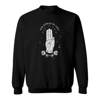 Read Between The Lines Sad Aesthetic Edgy Streetwear Sweatshirt - Seseable