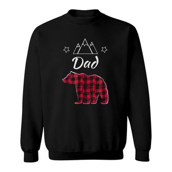 Red Buffalo Plaid Fathers Day Dad Matching Pajama Sweatshirt - Seseable