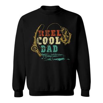 Reel Cool Dad Fishing Dad Gift Sweatshirt - Seseable