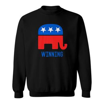 Republican Gop Elephant Winning Sweatshirt - Monsterry CA