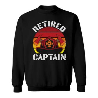 Retired Captain Firefighter Meaningful Gift Sweatshirt - Seseable