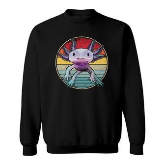 Retro 80S 90S Axolotl Cute Axolotl Sweatshirt | Mazezy AU