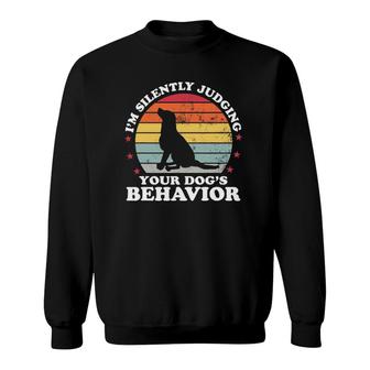 Retro Dog Commands Obedience Training Gift Funny Dog Trainer Vintage Sweatshirt - Seseable