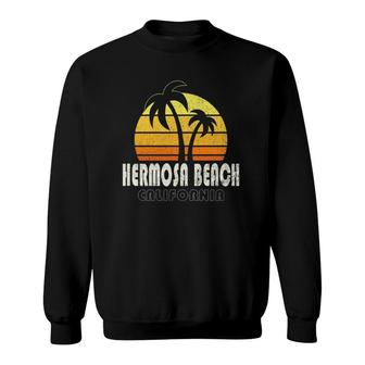 Retro Hermosa Beach Ca Beach Vacation Sweatshirt - Thegiftio
