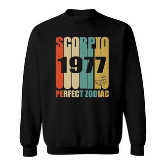 Retro Scorpio 1977 44 Years Old Bday 44Th Birthday Tee Sweatshirt - Seseable