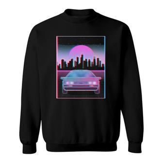 Retro Sports Car Japanese Otaku Aesthetic Vaporwave Art Sweatshirt - Thegiftio UK