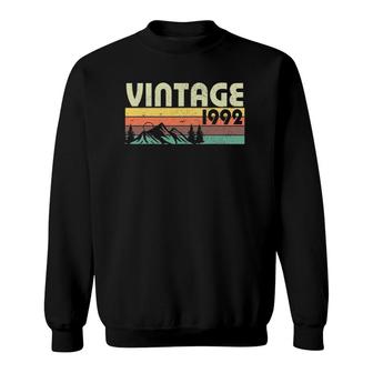 Retro Vintage 1992 Graphics 30Th Birthday Gift 30 Years Old Sweatshirt - Seseable