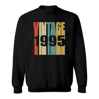 Retro Vintage 1995 26 Years Old Bday 26Th Birthday Sweatshirt - Seseable