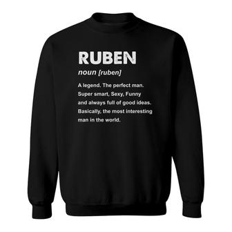 Ruben Name Definition Personalized Custom Sweatshirt - Thegiftio UK