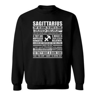 Sagittarius Traits Horoscope Zodiac Sign Gifts  Sweatshirt