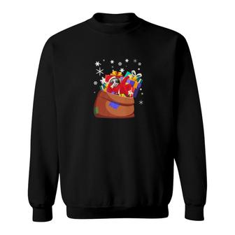 Santa Sloth Premium Funny Cute Christmas Holiday Sweatshirt - Monsterry AU