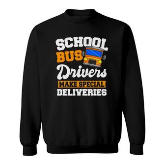 School Bus Driver Yellow Shuttle Student Service Vehicle Sweatshirt - Seseable
