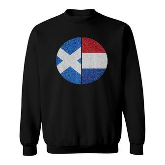 Scottish Dutch Cultural Flag Dual Ancestry Sweatshirt | Mazezy