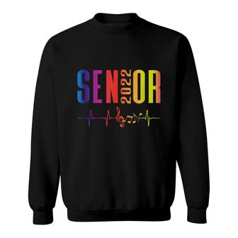 Senior 2022 Rainbow Heartbeat - Band Orchestra Choir Music Sweatshirt - Seseable