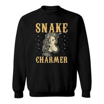 Snake Charmer Circus Snake Lover Gift Sweatshirt | Mazezy