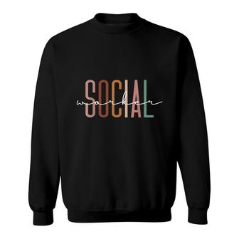 Social Worker Social Work Life Coworker Sweatshirt - Thegiftio UK