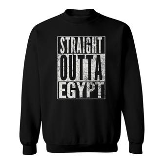 Straight Outta Egypt Fun African Vintage Men Women Kids Gift Sweatshirt