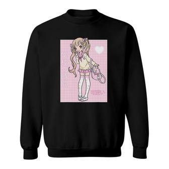 Strawberry Kawaii Girl 90S Japanese Otaku Stylish Aesthetic Sweatshirt - Seseable