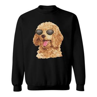 Sunglass Poodle Dog Pet Lover Sweatshirt | Mazezy