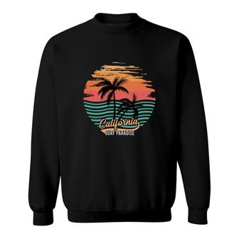 Surf Paradise Beach Retro Sunset Great Vintage Sweatshirt - Seseable