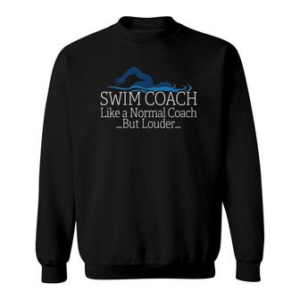 Swim Coach Swimming Teacher Gif Sweatshirt | Mazezy