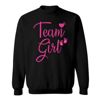 Team Girl Gender Reveal Baby Shower Team Pink Sweatshirt - Seseable