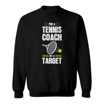 Tennis Player Costume Sports Teacher No Target Tennis Coach Sweatshirt - Seseable