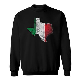 Texas Italian Italy Flag Italia Sweatshirt - Seseable