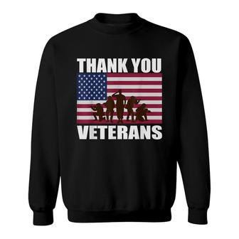 Thank You Veterans Day Day Memorial Sweatshirt - Seseable