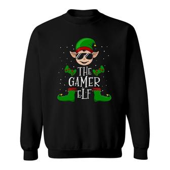 The Gamer Elf Christmas Matching Sweatshirt | Mazezy