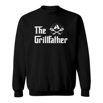 The Grillfather Funny Bbq Dad Bbq Grill Dad Grilling Sweatshirt