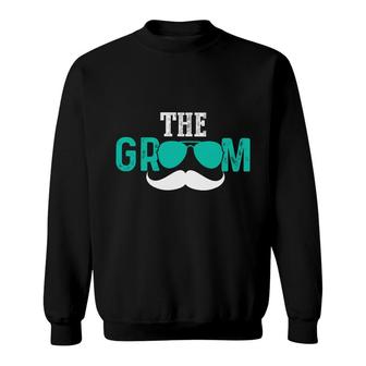 The Groom Bachelor Party White Blue Great Sweatshirt - Seseable