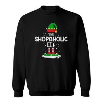 The Shopaholic Elf Christmas Family Matching Costume Pjs Sweatshirt - Seseable