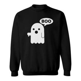 Thumbs Down Boo Ghost Gift Sweatshirt | Mazezy