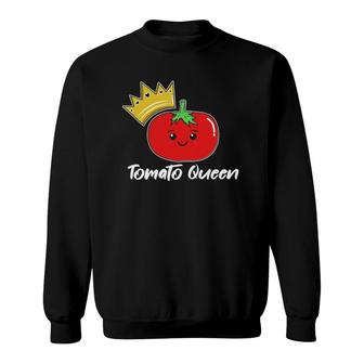 Tomato Queen - Funny Kawaii Tomato Sweatshirt - Thegiftio UK