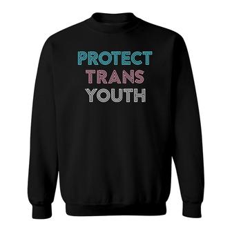 Transgender Lgbt Pride Tee Protect Trans Youth Sweatshirt | Mazezy UK