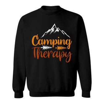 Travel Lover Always Has Camping Therapy In Every Exploration Sweatshirt - Seseable