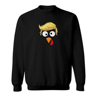 Turkey Trump Funny Thanks Giving Sweatshirt - Monsterry AU
